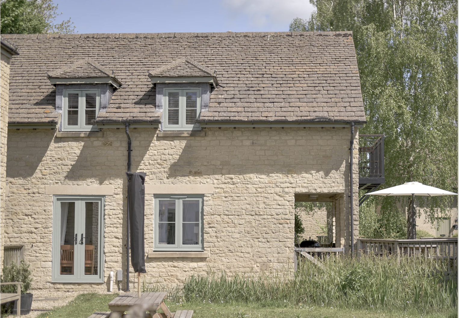 Cottage side view